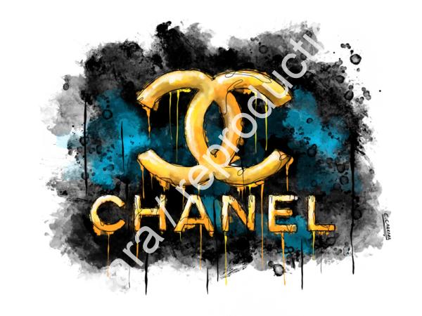 eric carrara artiste peintre corse, toile : chanel